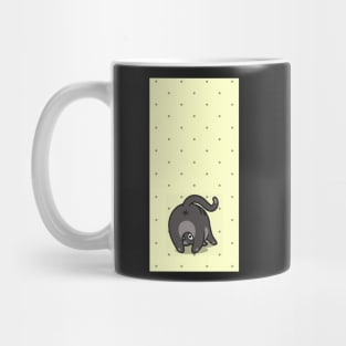 Cat's Bottom Polka Mug